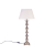 Lampa srebrna niklowana z abażurem 73cm